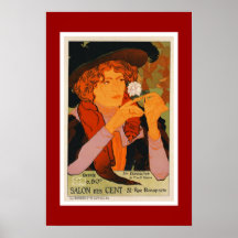 Druk van het Art deco van de Salon van het poster 