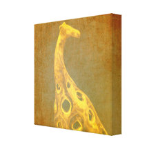Druk van het Canvas van de giraf de Abstracte Canvas Afdruk