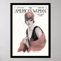 Druk van het Tijdschrift 1919 van de Vrouw van KRW Print