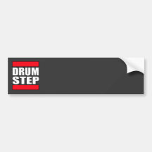 DRUMSTEP trommel en Baarzen en Dubstep Bumperstickers