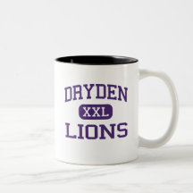 Dryden - lions - lycée - Dryden New York Tasse À Café