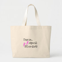 Dû en avril (c'est une fille) sacs