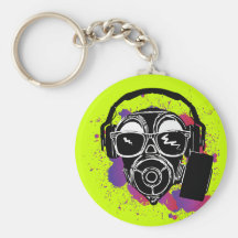 Dubstep Gasmask Sleutel Hanger