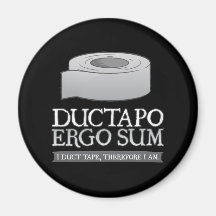 Ductapo telt ergo op.  Ik leid band, daarom I am. Magneet