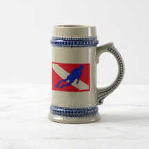 Duiker onderaan de Gift van de Vlag Bekers
