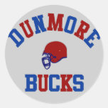 Dunmore oppose le football autocollants ronds