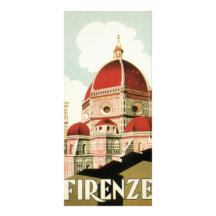 Duomo vintage d'église de Florence Firenze Italie  Cartes Doubles Customisables