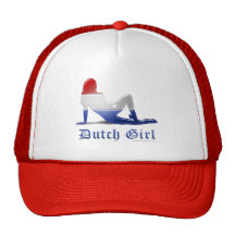 Dutch Girl Flag Mesh Hats
