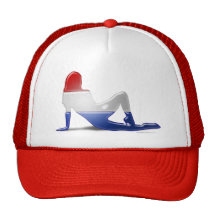 Dutch Girl Silhouette Flag Trucker Hat