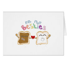 duvet de beurre d'arachide de besties carte