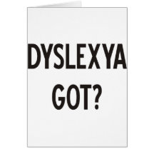 Dyslexie obtenue ? Produits et conceptions ! Carte