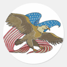 Eagle a brodé adhésif