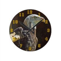 Eagle chauve américain juvénile horloges