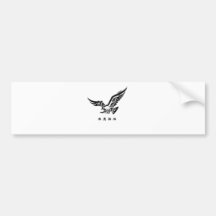 Eagle en caractères chinois autocollants pour voiture
