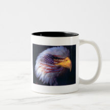 EAGLE ET DRAPEAU AMÉRICAIN ! TASSE 11oz