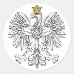 Eagle polonais avec la couronne d'or adhésif
