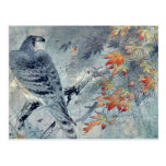 Eagle sur une branche Ukiyoe d'érable Cartes Postales