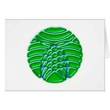 Échantillon de milieux pattern circles carte de vœux