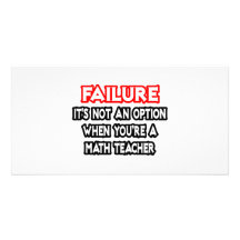Échec… pas un professeur de maths d'option… photocartes