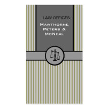 Échelle de justice de mandataire d'affaires cartes de visite personnelles