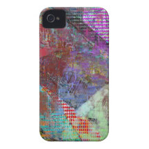 Échiquier mauve coques Case-Mate iPhone 4