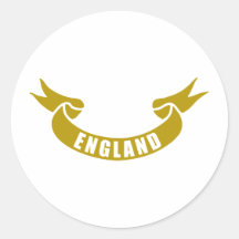 echt-band-Engeland Ronde Sticker