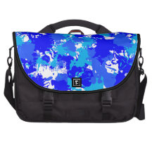 Éclaboussure bleue de peinture sacs pour ordinateurs portables