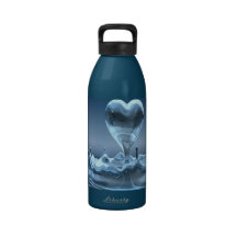 Éclaboussure de l'amour bouteilles d'eau réutilisables