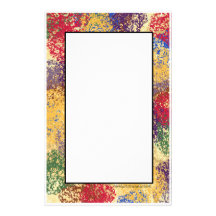 Éclaboussure de papeterie du ~Style 5~ de couleur Papier À Lettre Personnalisé