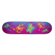 Éclaboussure de papillon skateboards personnalisés