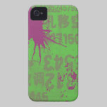éclaboussure pourpre sur le vert coques case-mate