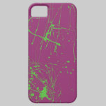 éclaboussure verte sur le pourpre coques case-mate