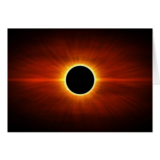 Éclipse de Sun Carte De Vœux