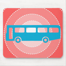 école d'autobus tapis de souris