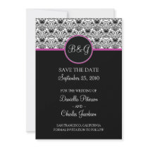 Économies baroques d'élégance le faire-part de dat