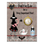 Économies de baby shower d'Alice Halloween la date Cartes Postales