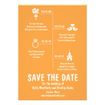 Économies de chronologie de rapport la date invitation personnalisable