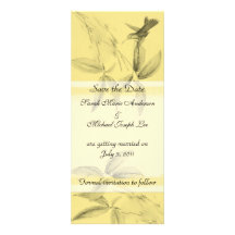 Économies de colibri la carte de date invitation personnalisable