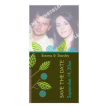 Économies de mariage de automne de pommier Le cart Photocarte Customisée