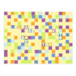 Économies de mosaïque de couleur la carte postale 