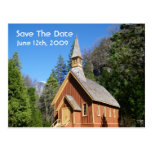 Économies d'église de Yosemite la carte postale de