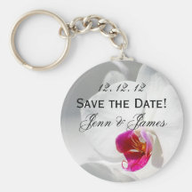 Économies d'orchidée la date ! Porte - clés Porte-clefs
