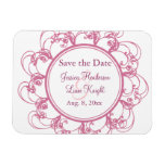 Économies florales de fantaisie l'aimant de date magnets rectangulaires