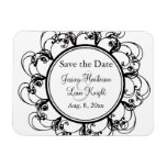 Économies florales de fantaisie l'aimant de date ( magnets rectangulaire