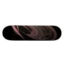 Écoulements de rose de fractale skateboards personnalisés