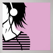 écoutent 2 la musique _1 affiche