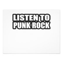 ÉCOUTEZ LA MUSIQUE DE PUNK ROCK CARTONS D'INVITATION PERSONNALISÉS