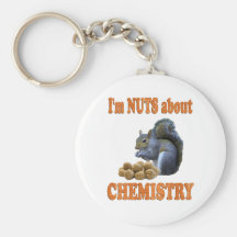 Écrous au sujet de chimie porte-clef