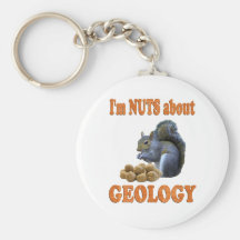Écrous au sujet de géologie porte-clef
