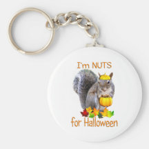 Écrous d'écureuil pour Halloween Porte-clés
